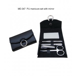 BLNE PU Manicure Set with Mirror